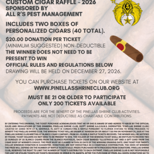 Cigar Raffle Ticket - 2026